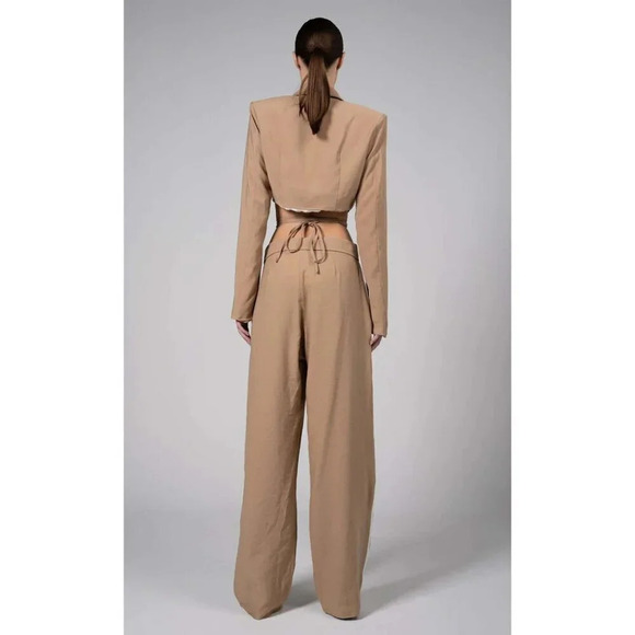 NONChalant Label Radford Pant in Camel Small Womens Wide Leg Trousers - Picture 14 of 16